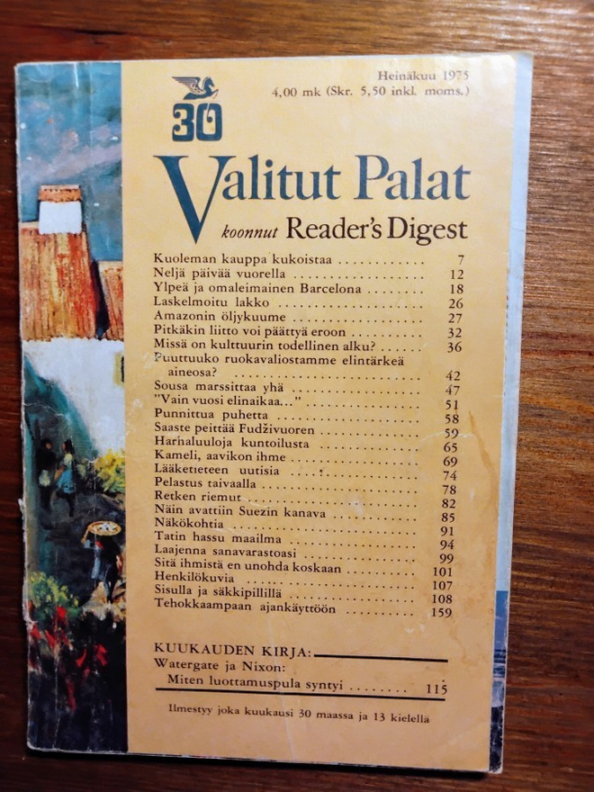 Valitut palat -lehti heinäkuu 1975