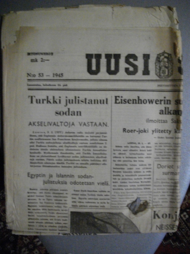 Uusi Suomi Nro 52/23.2.1945 (23.1)