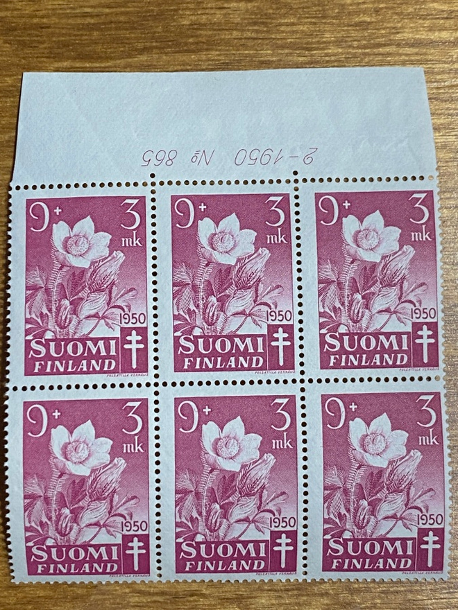 TUB 1950 9MK+3MK NUMERO KUUSILO**