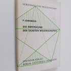 Paul Lorenzen : Die entstehung der exakten wissenschaften - pikkukuva 1