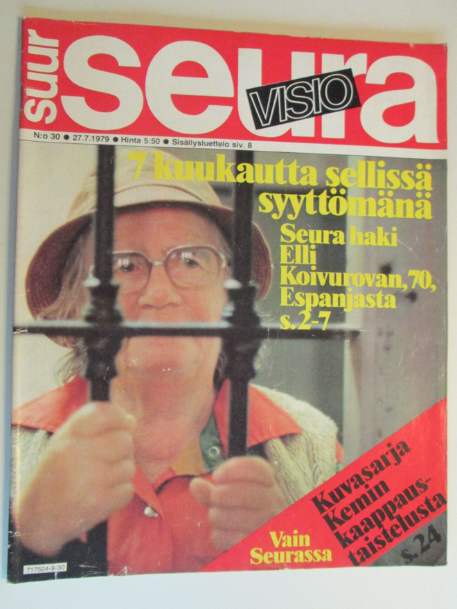 SEURA LEHTI 30 / 1979 SISÄLLYSLUETTELO KUVA 2