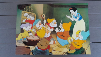 Disney Lumikki Ja 7 Kääpiötä / Festivaali Juliste (n.1988)