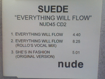 SUEDE  ::  EVERYTHING WILL FLOW  ::  RARE   CD Single