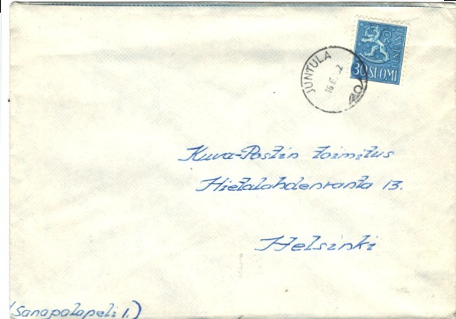 POSTILÄHETYS JUNTULA /LAUKAA