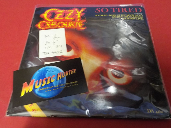 OZZY OSBOURNE - SO TIRED M-/M- 2x 7'' SINGLE