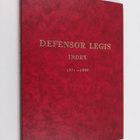 Defensor legis index 1971-1980 - pikkukuva 1