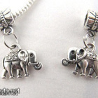 820 .. Tiibetin Hopea Elephant Charms .. Kaulakoru - pikkukuva 4