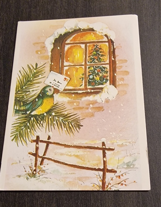 Joulukortti, kulkenut joulukortti/ postikortti