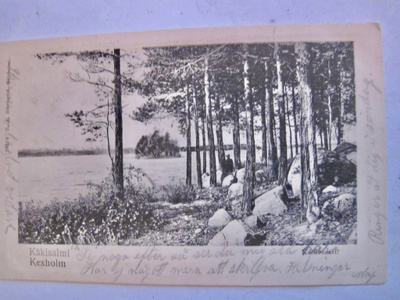 VANHA Postikortti Käkisalmi ennen 1905 Kulk 1907