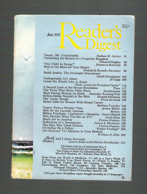 Reader`s Digest , June 1978.