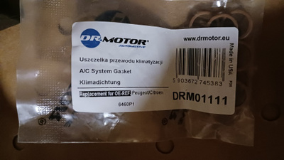DRM0111 ilmastointi o-renkaat tiivisteet