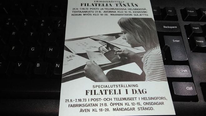 Filatelia postikortti / leima 1973 -luvulta 26/2