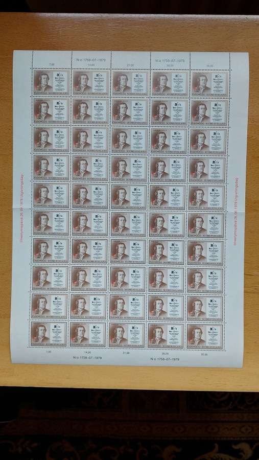 1979 Tuberkuloosi ( TUB ) 0,60+0,10 mk arkki **