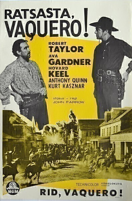 Elokuvajuliste: Ratsasta, Vaquero! (Ava Gardner)