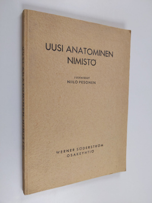 Niilo Pesonen : Uusi anatominen nimistö