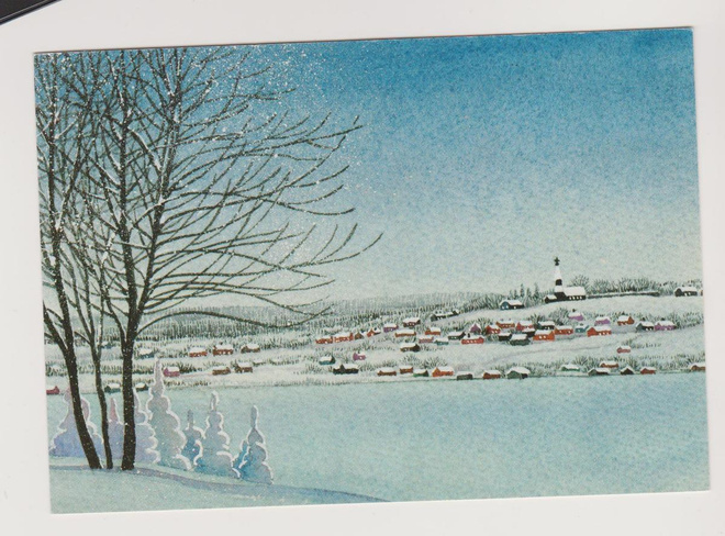 FDC 1989 joulukortti 1,90 mk merkillä + Lo Marianham