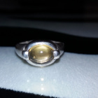 Vintage hopea Citrine kivi sormus 925 - pikkukuva 5
