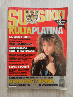Suosikki Kultaplatina 9/1987 (sisältää julisteet ja tarrat)