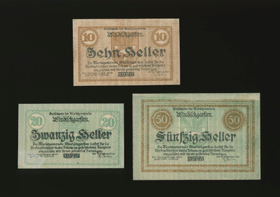 Itävalta 10, 20, 50 Heller, Windischgarsten 1920
