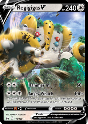 Regigigas V 113/159 - Crown Zenith - NM/M