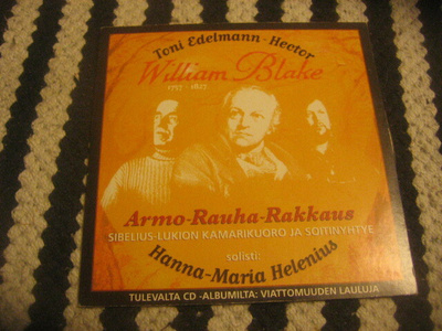 Arvo-Rauha-Rakkaus (cds, Toni Edelmann-Hector)