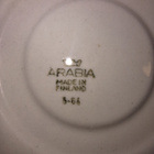 Vintage Arabia Aurora Kaj Franck 4 kuppia 4 asetinta - pikkukuva 3