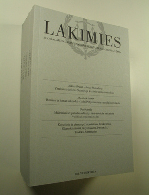 Lakimies, 104. vuosikerta (2006), numerot 1-8 (numerot 7 ...