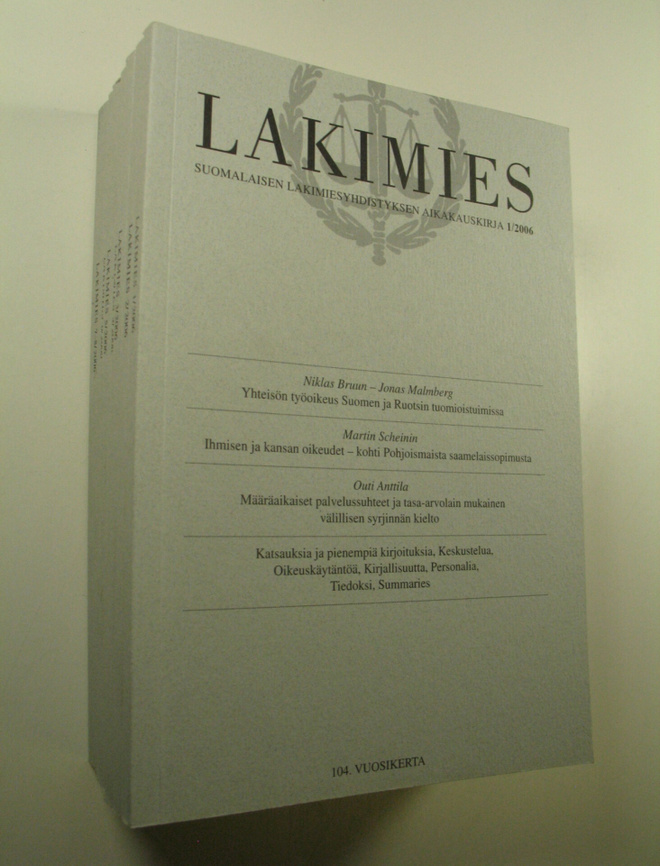 Lakimies, 104. vuosikerta (2006), numerot 1-8 (numerot 7 ...
