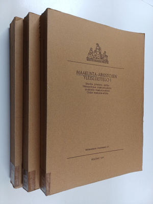 Maakunta-arkistojen yleisluettelo 1-3