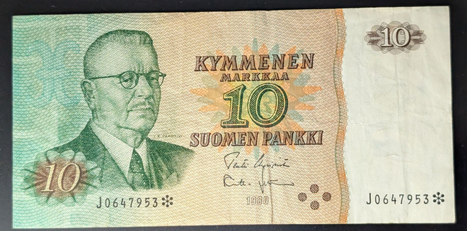 10 Markkaa 1980 tähti J0647953