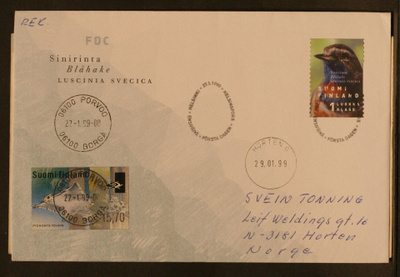 # 23353 # Sinirinta R-FDC > Norja 1999 + ATM 15,70mk