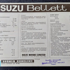 ISUZU BELLETT esite painettu 1969 nostalgiaa - pikkukuva 3