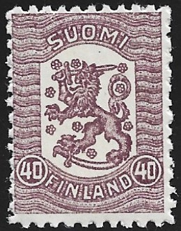 1918 Vaasan malli 40 p violetti ** LaPe 80