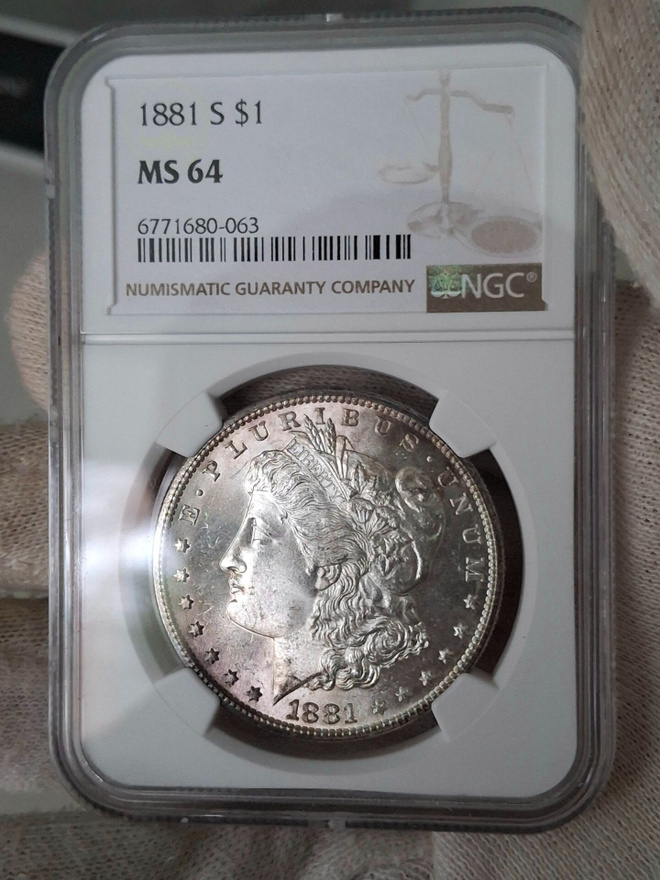Morgan dollar 1881 S NGC MS64