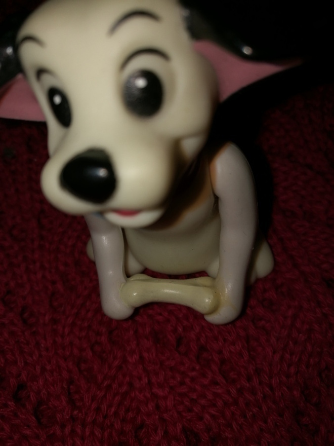 Dalmatialainen koira 1 kpl koira 5 cm kovaa muovia