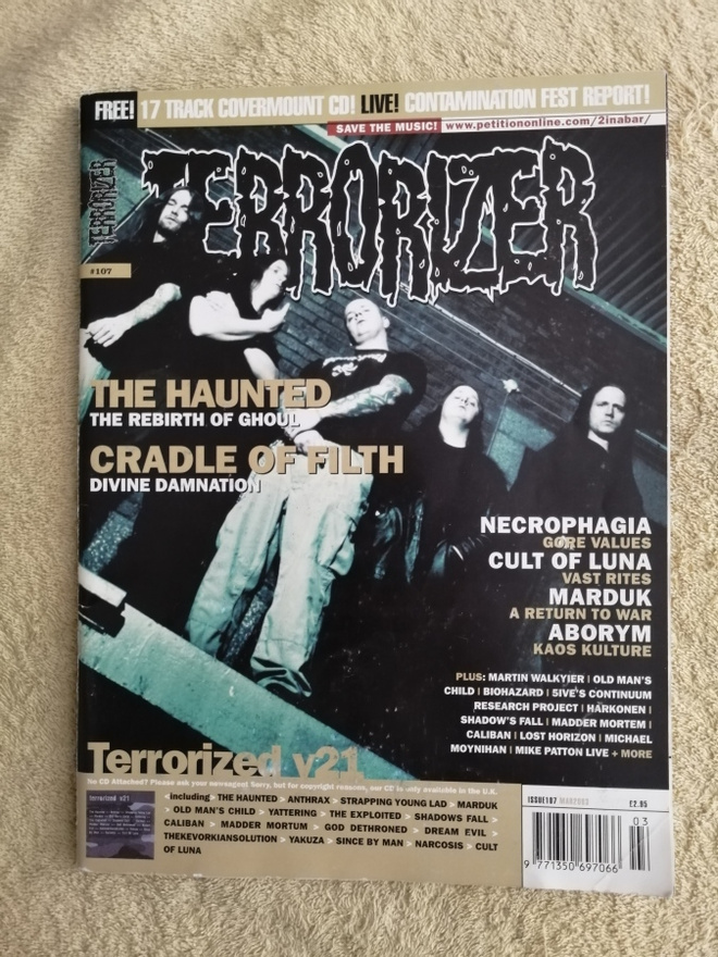 TERRORIZER ISSUE 107 MAGAZINE