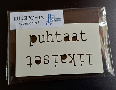 Uudenveroinen esim. tiskikonemagneetti "puhtaat-likaiset"