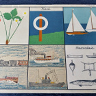 Opetustaulu Tilgmann n. 41,2 x 32,5 cm Kesä laivat - pikkukuva 1