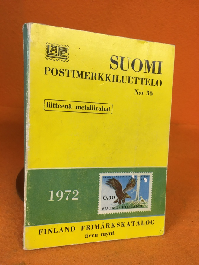 Suomi postimerkkiluettelo N:o 36 1972 = Finland frimärkskata