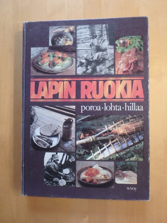 Lapin ruokia -poroa, lohta, hillaa