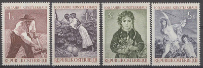 Itävalta Mi 1087-90