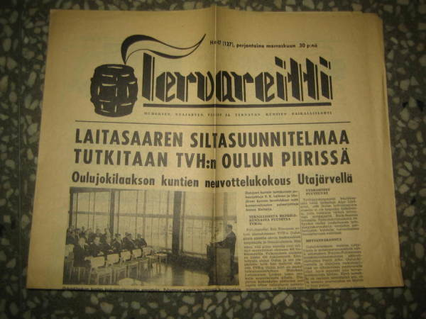 Sanomalehti: Tervareitti 30.11.1962