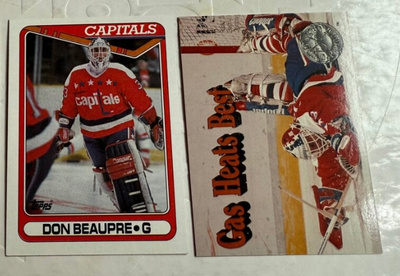 Don Beaupre - Washington Capitals - 2 korttia