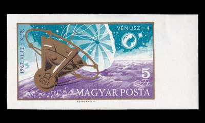 Unkari 2368B * Venus 4 -luotaimen laskeutuminen (1967)