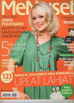 Me Naiset n:o 48 2008 Mies haussa. Anna. Madonna. Janette.