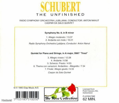 Franz Schubert : Keskeneräinen sinfonia CD