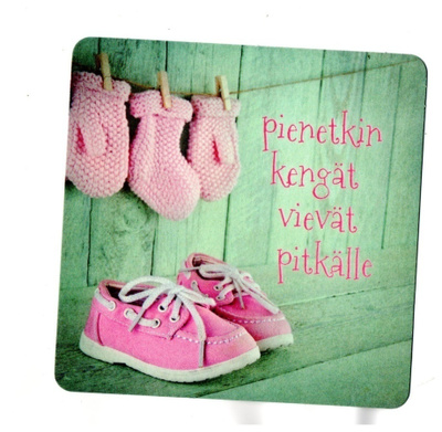°°PIENETKIN KENGÄT VIEVÄT...°° -KORTTI /Anna-Mari West