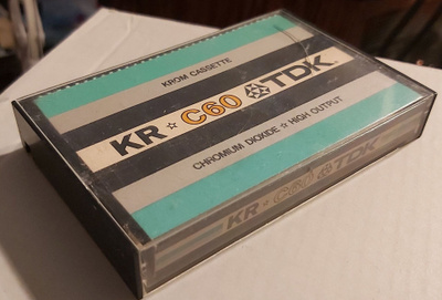 Harvinainen TDK-KR 60 1972 C-Kasetti.