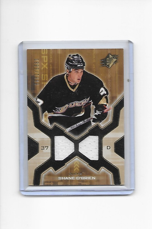 2005-06 SPx Rookie Jerseys #155 Shane O`Brien Ducks HPK