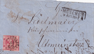 SAKSA BAYERN MYNCHEN 1861 LEIMA KIRJE